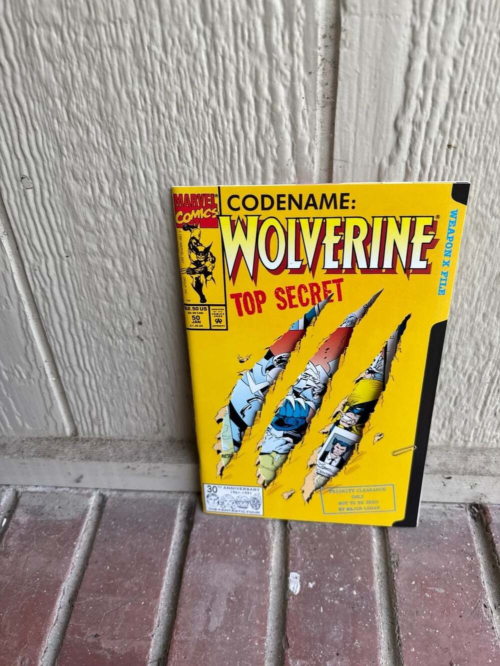 Wolverine #50 Codename: Top Secret Weapon X File (1992)